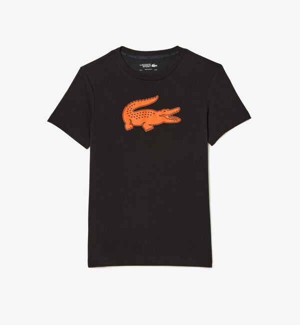 LACOSTE「コットンブレンドウルトラドライロゴプリント半袖Tシャツ」|Tシャツ・カットソー|