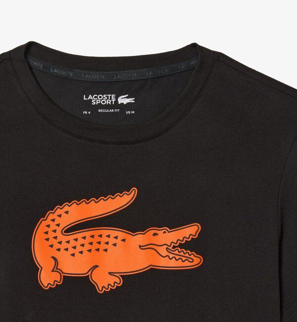 LACOSTE「コットンブレンドウルトラドライロゴプリント半袖Tシャツ」|Tシャツ・カットソー|