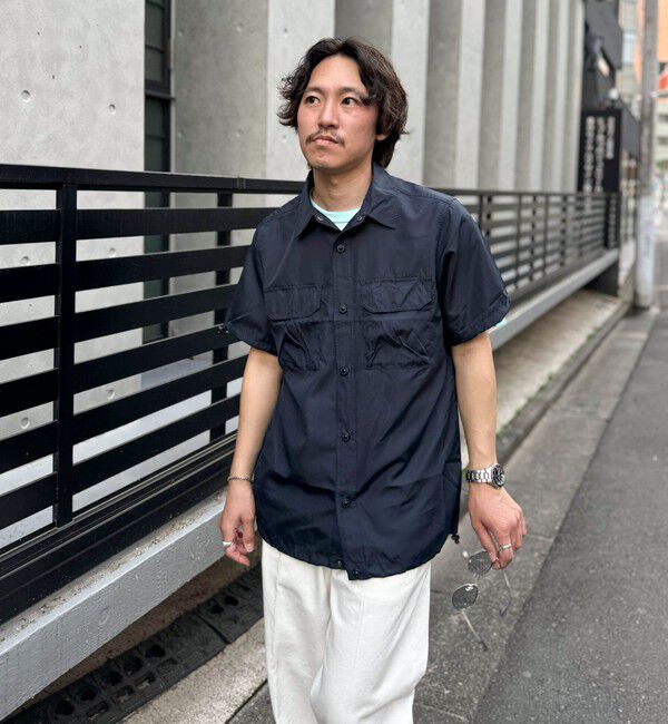 NOLLEY'S goodman「【TAION/タイオン】ノンダウン ミリタリー アジャスト半袖シャツ 25SS」|シャツ・ブラウス|