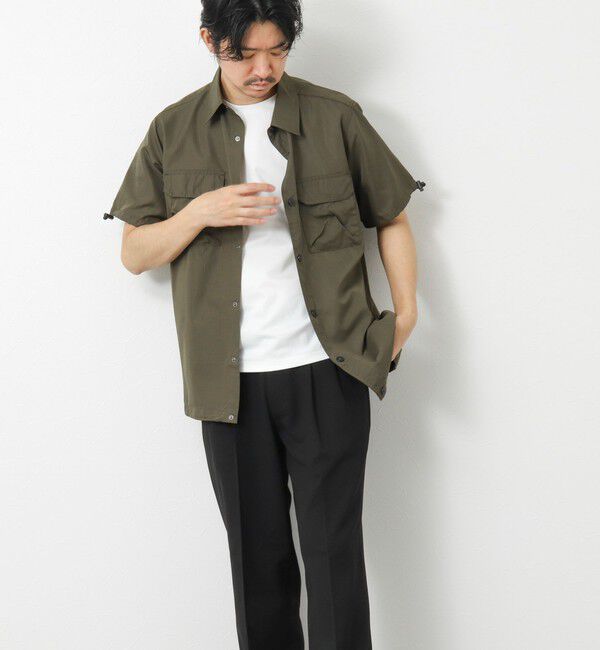 NOLLEY'S goodman「【TAION/タイオン】ノンダウン ミリタリー アジャスト半袖シャツ 25SS」|シャツ・ブラウス|