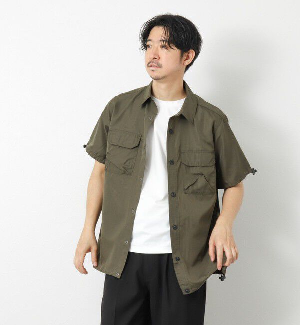 NOLLEY'S goodman「【TAION/タイオン】ノンダウン ミリタリー アジャスト半袖シャツ 25SS」|シャツ・ブラウス|