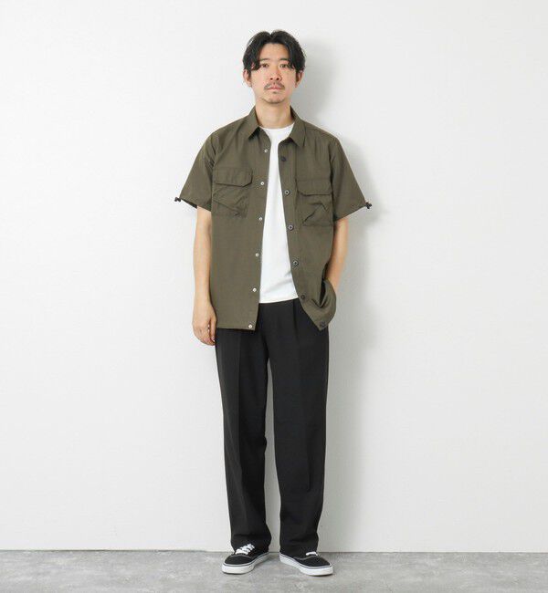 NOLLEY'S goodman「【TAION/タイオン】ノンダウン ミリタリー アジャスト半袖シャツ 25SS」|シャツ・ブラウス|