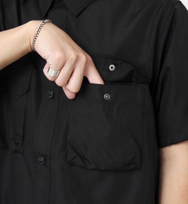 NOLLEY'S goodman「【TAION/タイオン】ノンダウン ミリタリー アジャスト半袖シャツ 25SS」|シャツ・ブラウス|