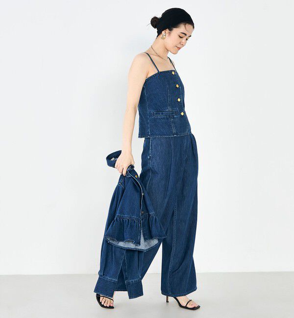 Rie Miller「【RM denim】2WAYデニムビスチェ」|キャミソール|