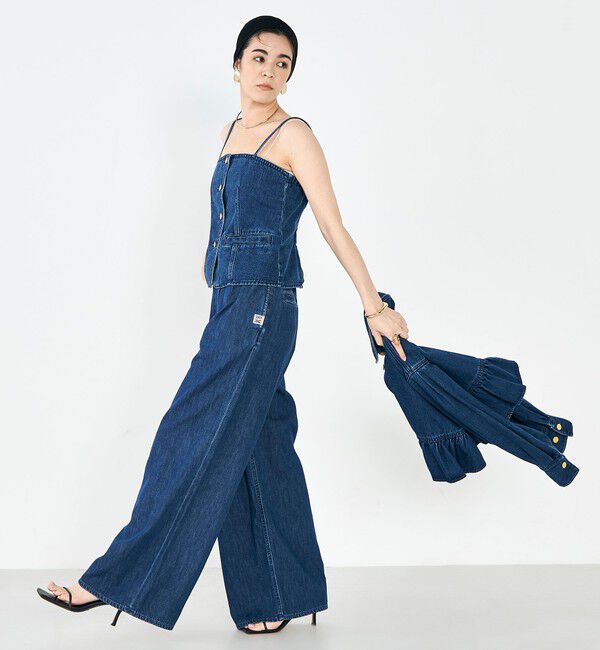 Rie Miller「【RM denim】2WAYデニムビスチェ」|キャミソール|