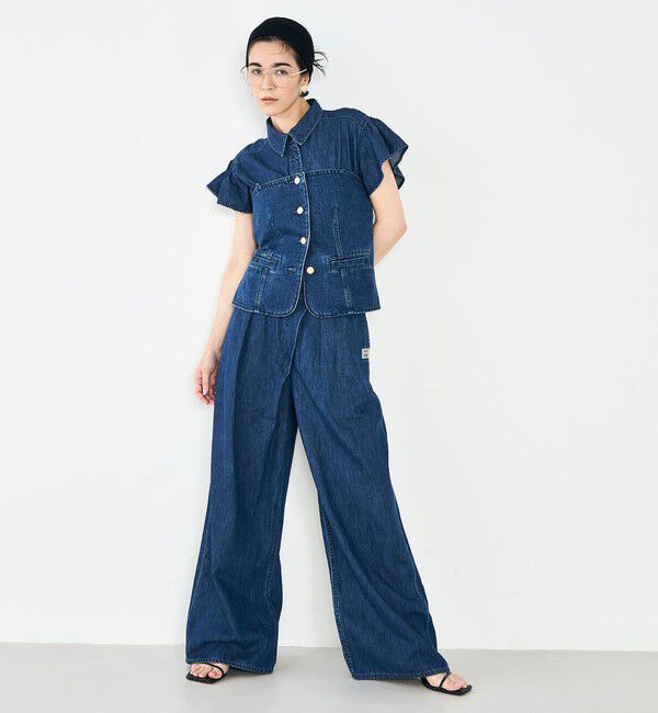 Rie Miller「【RM denim】2WAYデニムビスチェ」|キャミソール|