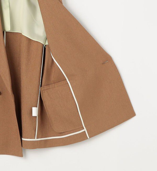 NOLLEY'S「《セットアップ対応》ウォッシャブルハイスペック麻調ダブルジャケット」|テーラードジャケット|