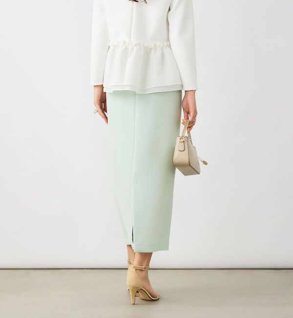 NOLLEY'S sophi「《セットアップ対応》ウォッシャブルバックサテンタイトスカート」|タイト|