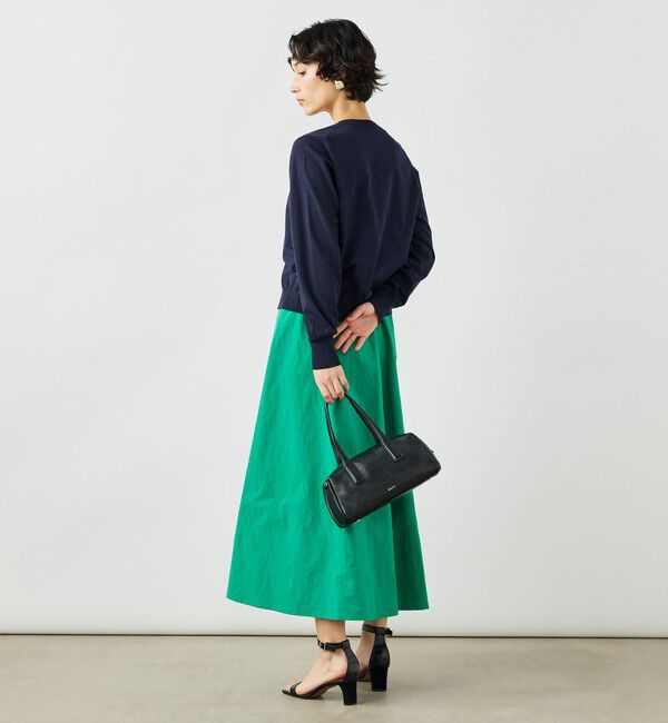 NOLLEY'S「《手洗い可能》コットンテックスクルーネックカーディガン」|カーディガン|