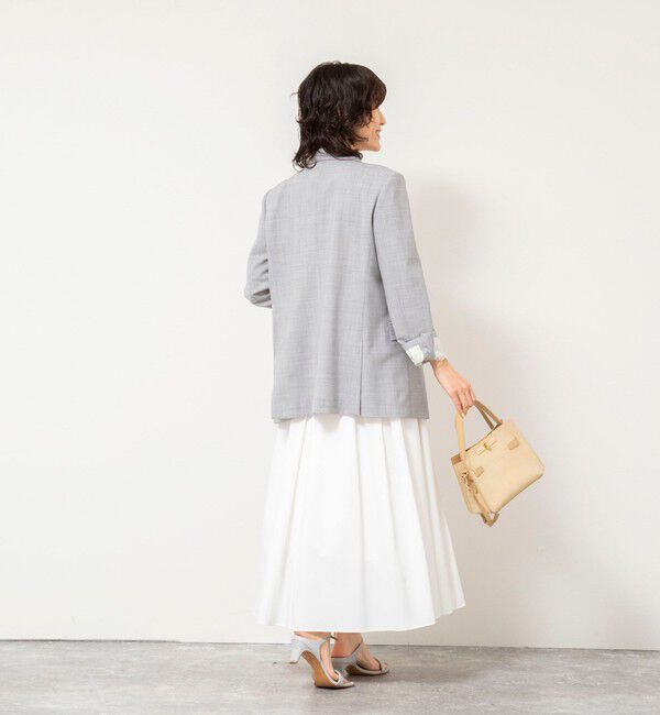 NOLLEY'S sophi「ウォッシャブルタフタタックフレアロングスカート」|スカート|