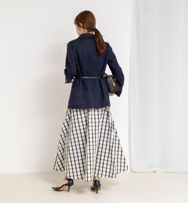 NOLLEY'S「ウォッシャブルフレアマキシスカート」|フレア|