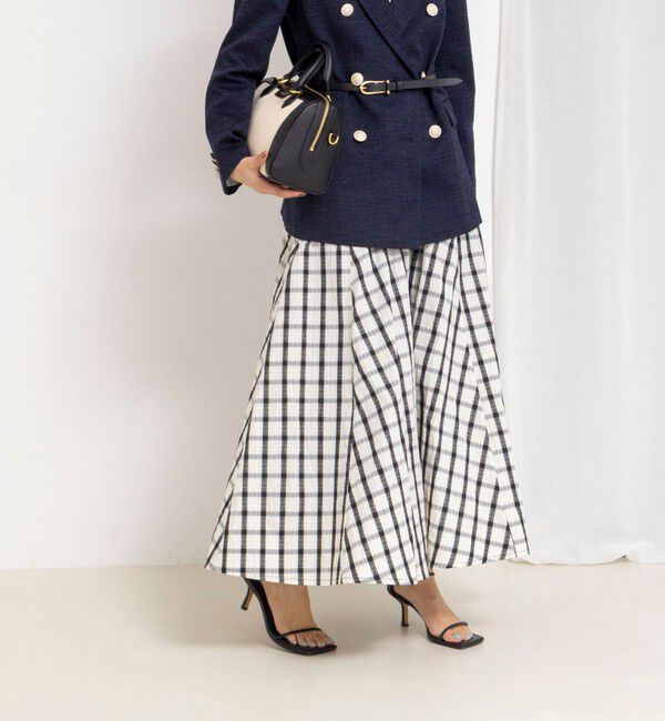 NOLLEY'S「ウォッシャブルフレアマキシスカート」|フレア|