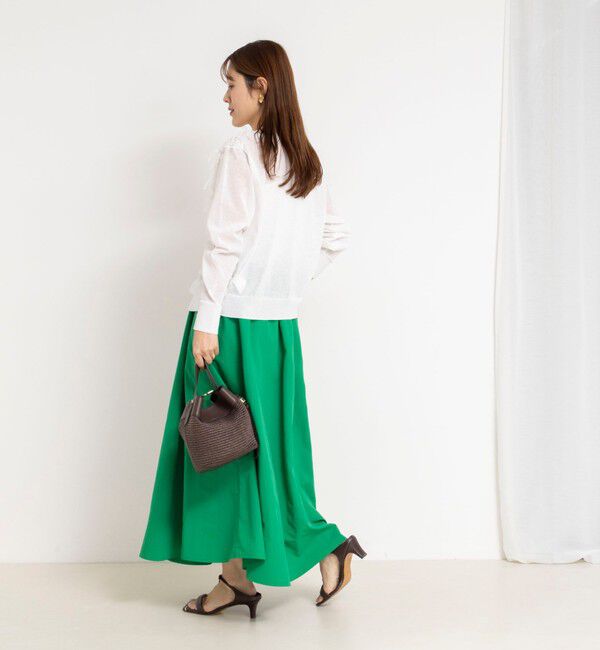 NOLLEY'S「ウォッシャブルフレアマキシスカート」|フレア|