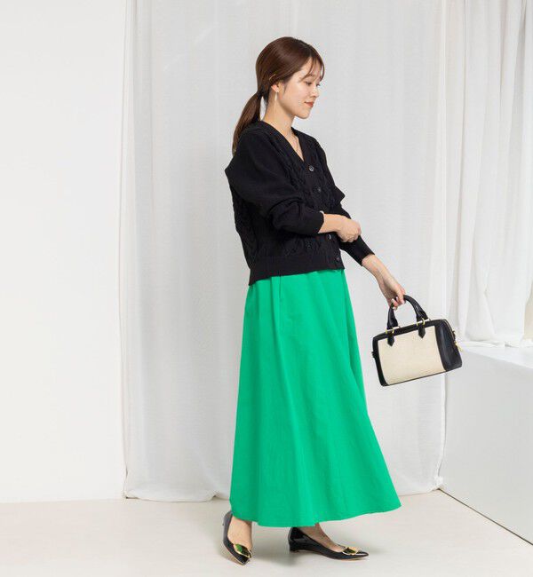 NOLLEY'S「ウォッシャブルフレアマキシスカート」|フレア|
