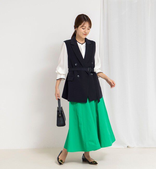 NOLLEY'S「ウォッシャブルフレアマキシスカート」|フレア|