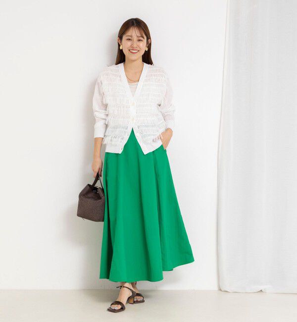 NOLLEY'S「ウォッシャブルフレアマキシスカート」|フレア|