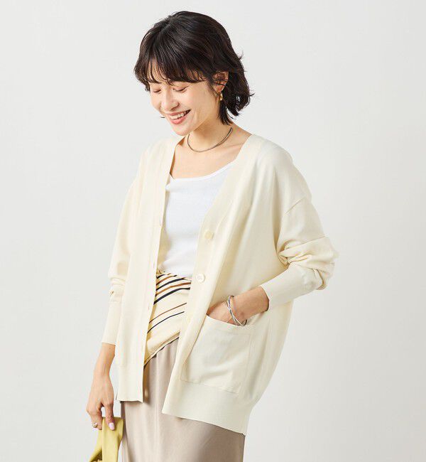 NOLLEY'S sophi「《手洗い可能》マルチファンクションVネックカーディガン」|カーディガン|