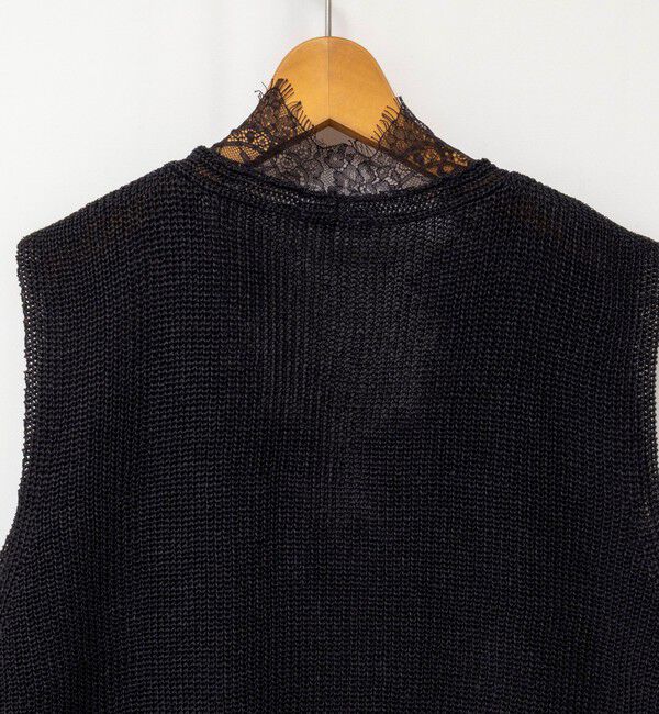 NOLLEY'S「《手洗い可能》Ｖネックレースジレ」|ベスト・ジレ|