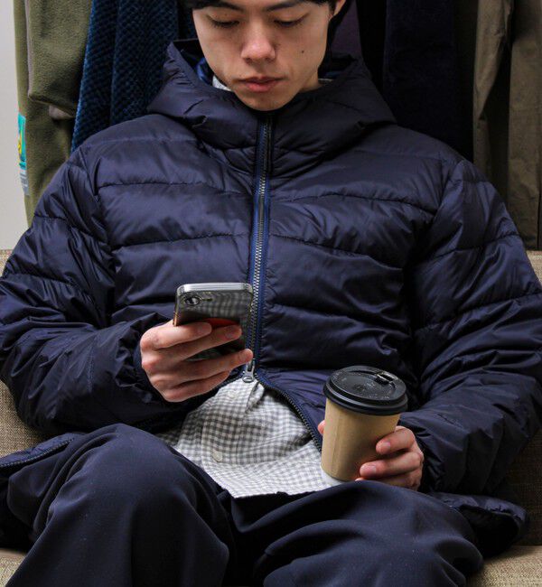 GLOSTER「【昨年ヒットの別注ダウンが新色追加で再登場！】GLOSTER別注 TAIONパッカブルフーディダウン」|ダウン|ネイビー