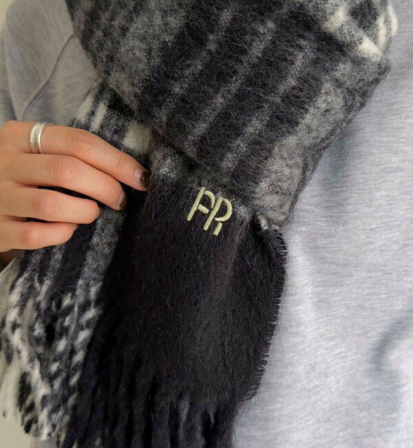 fredy emue「ライトブークレチェックマフラー45」|マフラー|