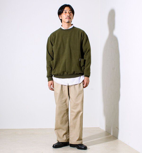 GLOSTER「【ディテールで差がつく】バックステッチサイドポケットスウェット」|スウェット・ジャージ|