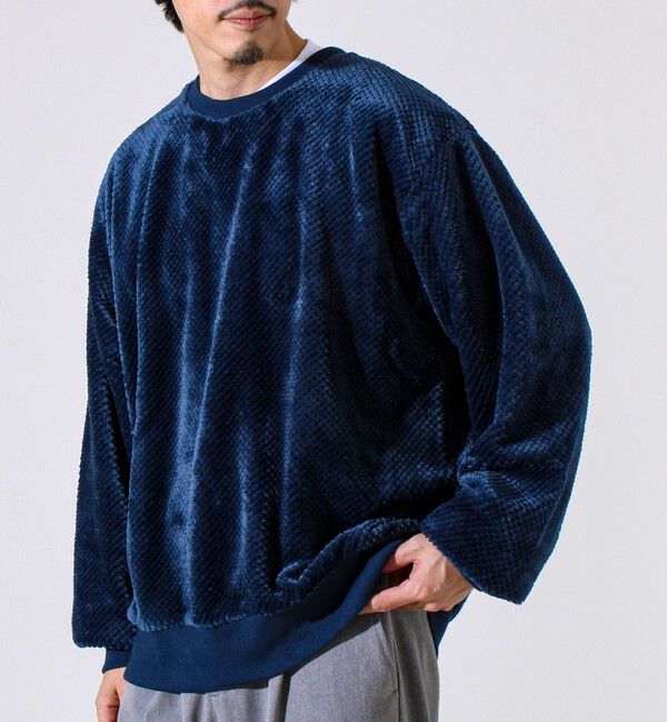 GLOSTER「【とろける暖かさ】パイナップルフリースクルーネックスウェット」|スウェット・ジャージ|