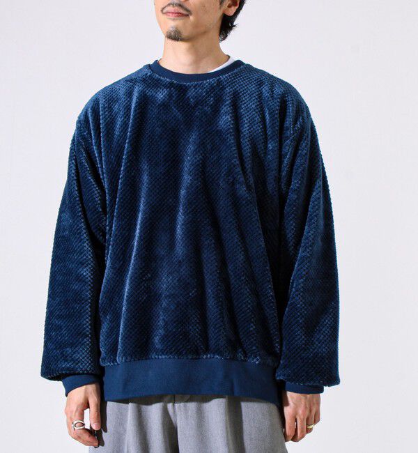 GLOSTER「【とろける暖かさ】パイナップルフリースクルーネックスウェット」|スウェット・ジャージ|