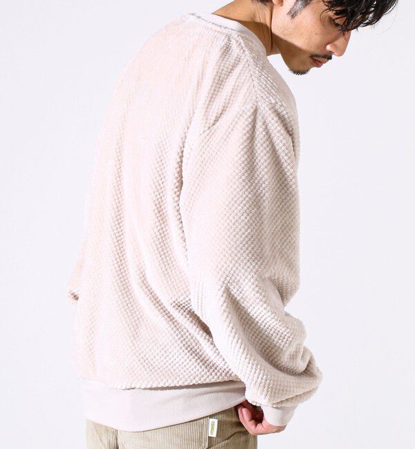 GLOSTER「【とろける暖かさ】パイナップルフリースクルーネックスウェット」|スウェット・ジャージ|