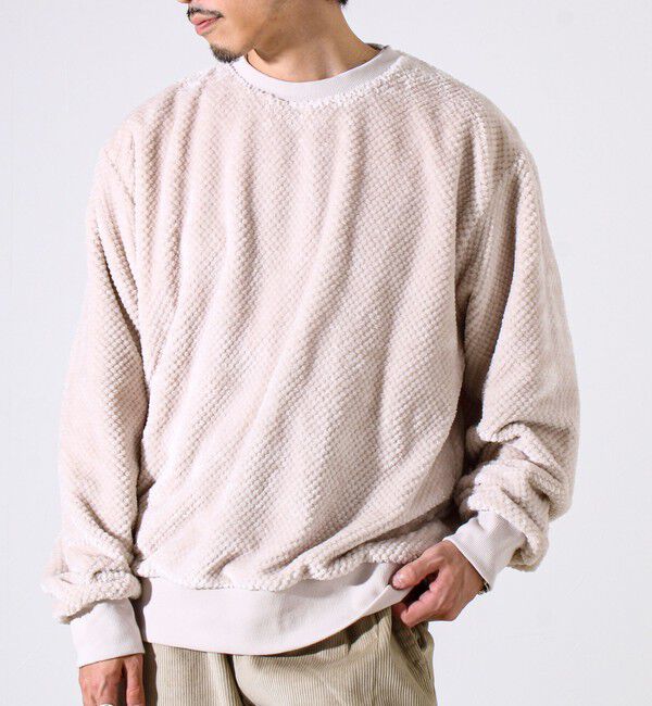 GLOSTER「【とろける暖かさ】パイナップルフリースクルーネックスウェット」|スウェット・ジャージ|