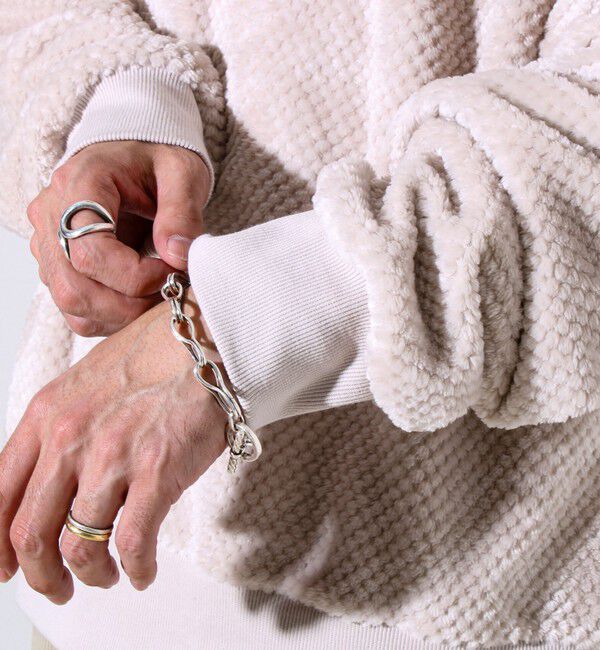 GLOSTER「【とろける暖かさ】パイナップルフリースクルーネックスウェット」|スウェット・ジャージ|