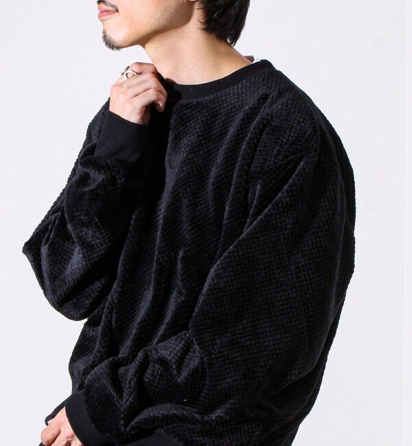 GLOSTER「【とろける暖かさ】パイナップルフリースクルーネックスウェット」|スウェット・ジャージ|
