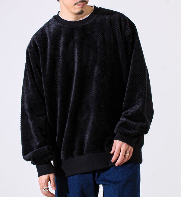GLOSTER「【とろける暖かさ】パイナップルフリースクルーネックスウェット」|スウェット・ジャージ|