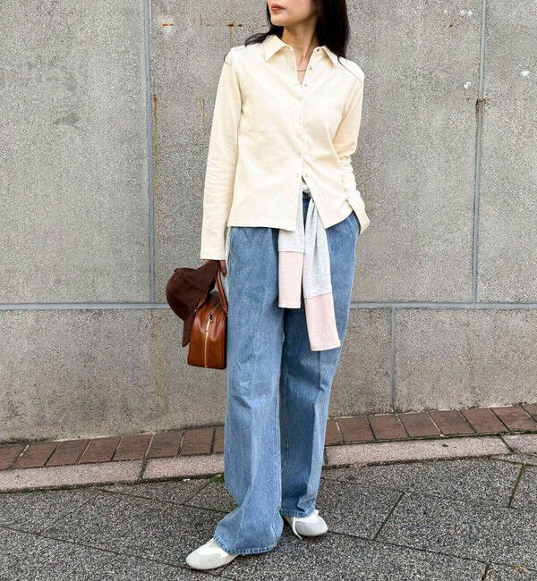 fredy emue「フレアーデニムイージーパンツ」|デニム|