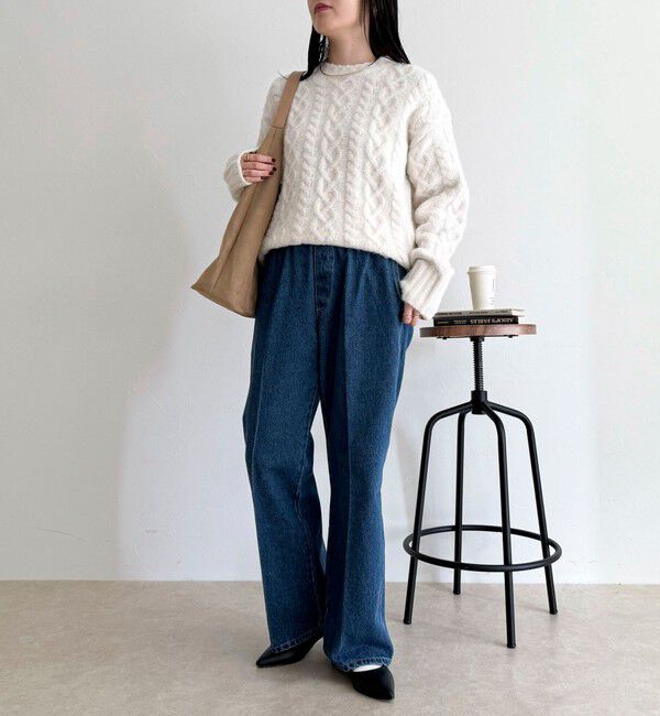fredy emue「フレアーデニムイージーパンツ」|デニム|