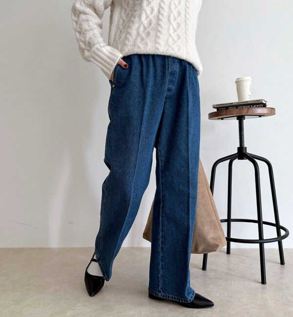 fredy emue「フレアーデニムイージーパンツ」|デニム|