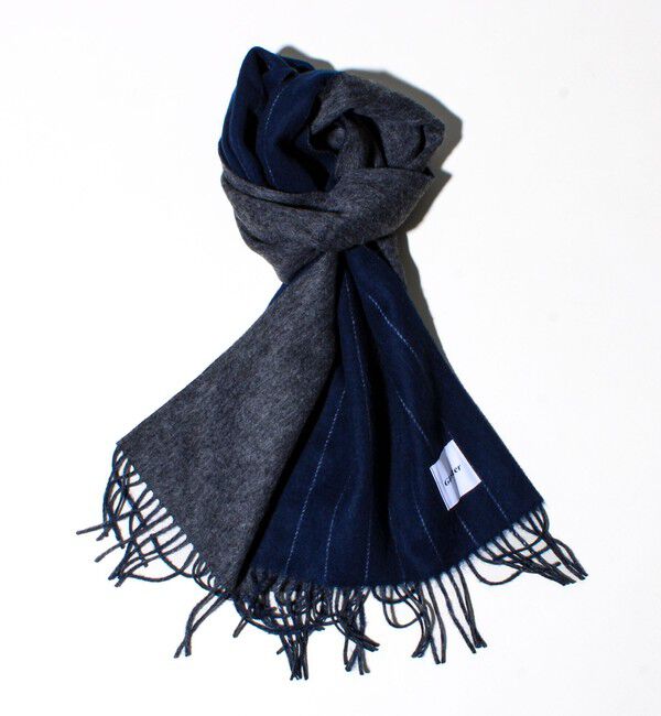 GLOSTER「【カシミヤブレンド】ウールリバーシブルチェックマフラー」|マフラー|