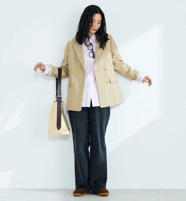 fredy emue「【3サイズ展開/オンオフ使える】ダブルブレストジャケット」|テーラードジャケット|