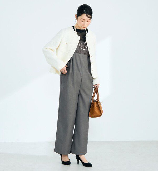 fredy emue「ノーカラーツィードジャケット」|ノーカラージャケット|