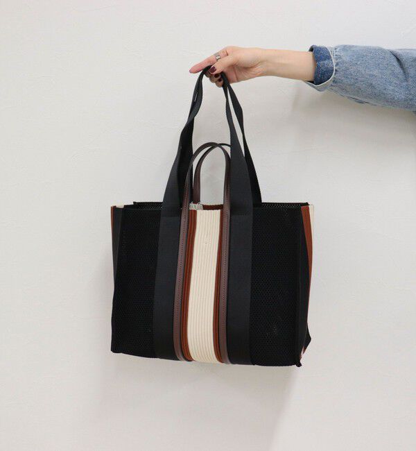 fredy emue「マルチストライプスクエアトートバッグ」|ショルダー・メッセンジャー|