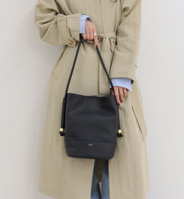 fredy emue「【BEAURE/ビュレ】ソフトレザーワンハンドルトートバッグ」|ショルダー・メッセンジャー|ブラック