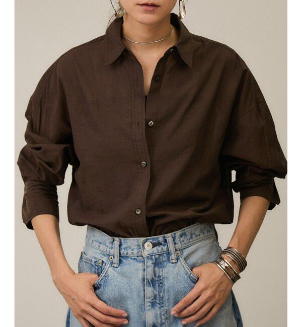 SALON adam et rope'「Shuttlenotesワッシャーローンウォッシュドシャツ」|シャツ・ブラウス|