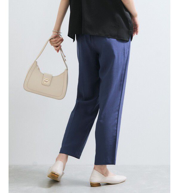 VIS「【接触冷感/洗える】 リラックステーパードパンツ」|チノ|