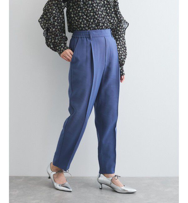 VIS「【接触冷感/洗える】 リラックステーパードパンツ」|チノ|