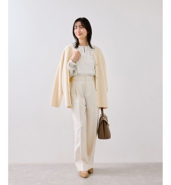 VIS「割線フリルブラウス/イージーケア」|シャツ・ブラウス|