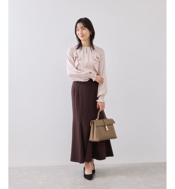 VIS「割線フリルブラウス/イージーケア」|シャツ・ブラウス|