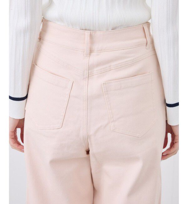 Rope&rsquo;Picnic「【ウエスト革命デニム】Pinkウエストシェイプワイドデニム」|デニム|