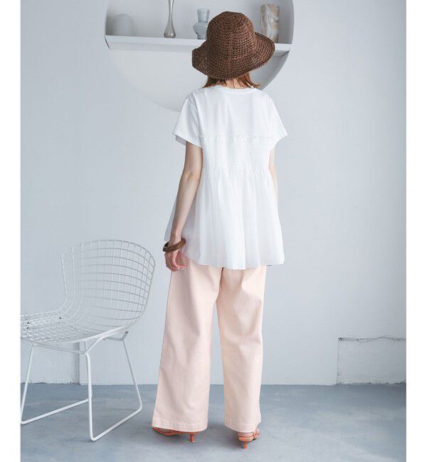 Rope&rsquo;Picnic「【ウエスト革命デニム】Pinkウエストシェイプワイドデニム」|デニム|