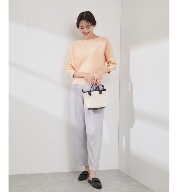 Rope&rsquo;Picnic「アンジェリーナ7分袖パールドルマンニット」|ニット・セーター|