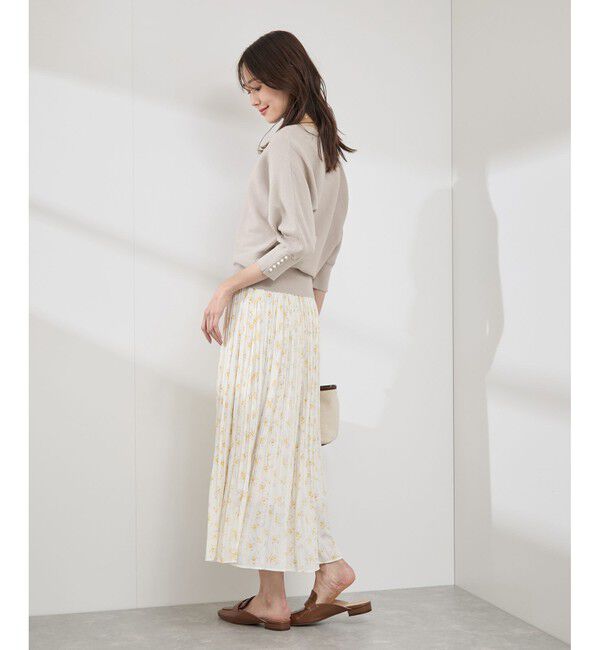 Rope&rsquo;Picnic「アンジェリーナ7分袖パールドルマンニット」|ニット・セーター|