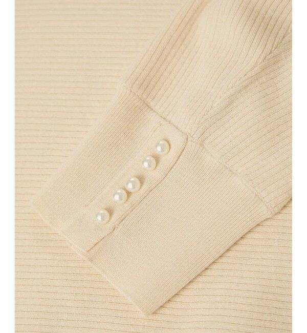 Rope&rsquo;Picnic「アンジェリーナ7分袖パールドルマンニット」|ニット・セーター|